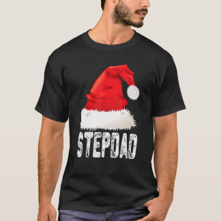 Weihnachts Stepdad Weihnachtsmannmütze Xmas Matchi T-Shirt