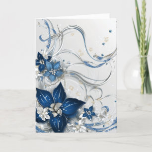 WEIHNACHTS-STERN (Poinsettie) - BLAU #1