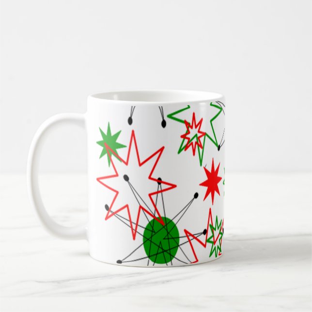 Weihnachts-Sternexplosionen Kaffeetasse (Links)