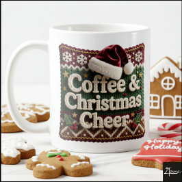 Weihnachts-Strickpullover Kaffee & Weihnachtsmann- Kaffeetasse