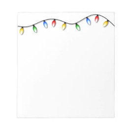 Weihnachts-String-Leuchten Hinweis Notizblock