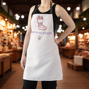 Weihnachts-Strumpf Artisan Holiday Schürze