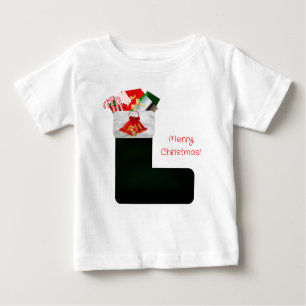 Weihnachts Strumpf Baby T - Shirt