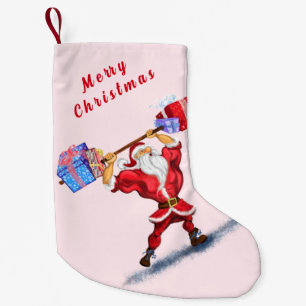 Weihnachts-Strumpf Bodybuilder Santa Gift Kleiner Weihnachtsstrumpf
