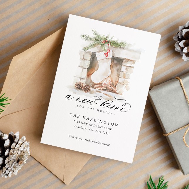 Weihnachts-Strumpf Eine neue Zuhause-Kalligrafie-B Ankündigung (Von Creator hochgeladen)