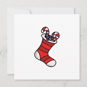 Weihnachts-Strumpf Einladung