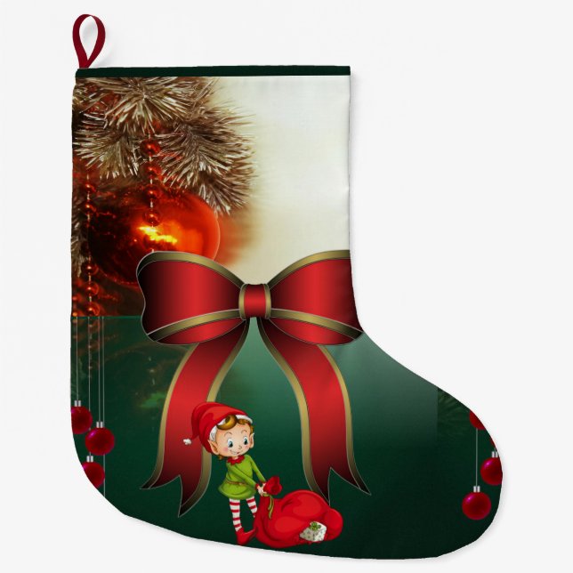 Weihnachts-Strumpf, Elf Großer Weihnachtsstrumpf (Vorderseite)