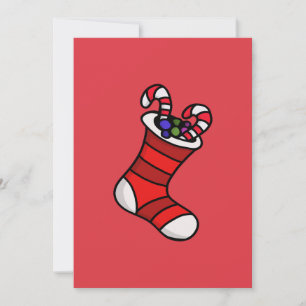 Weihnachts-Strumpf Feiertagskarte
