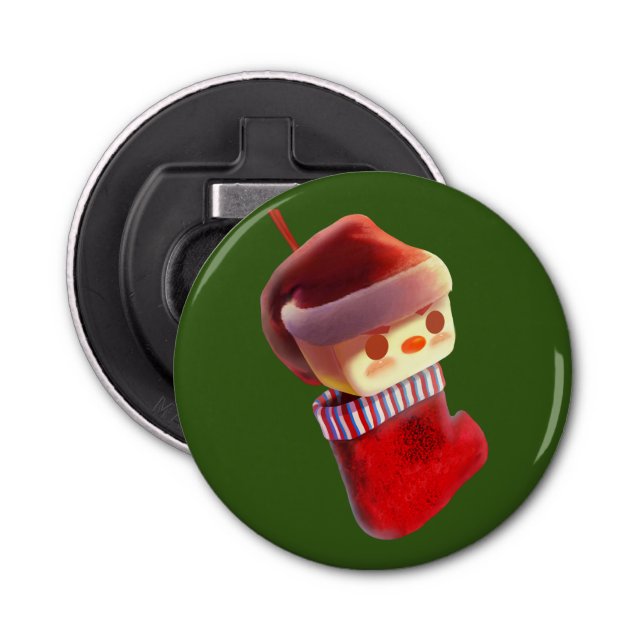 Weihnachts-Strumpf Flaschenöffner (Vorderseite)