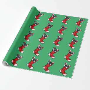 Weihnachts-Strumpf Geschenkpapier