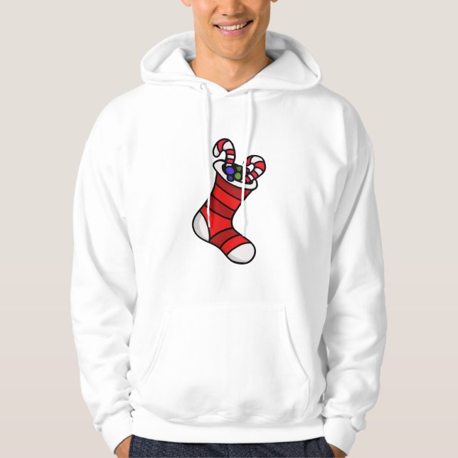 Weihnachts-Strumpf Hoodie (Vorderseite)