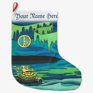 Weihnachts-Strumpf im Winter Personalisiert Strump Großer Weihnachtsstrumpf