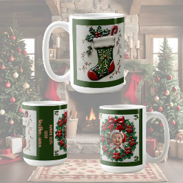 Weihnachts-Strumpf individuell anpassbar Kaffeetasse