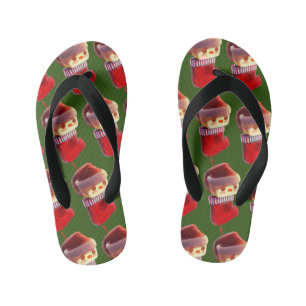 Weihnachts-Strumpf Kinderbadesandalen