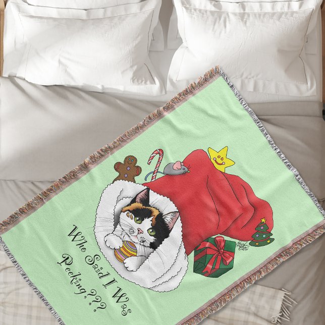Weihnachts-Strumpf Niedlich Calico Kitten Decke (Von Creator hochgeladen)