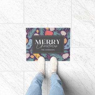 Weihnachts-Strumpf Pattern Urlaub Fußmatte