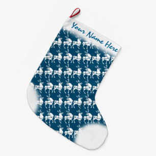 Weihnachts-Strumpf Personalisiert Rentier-Strumpf Großer Weihnachtsstrumpf