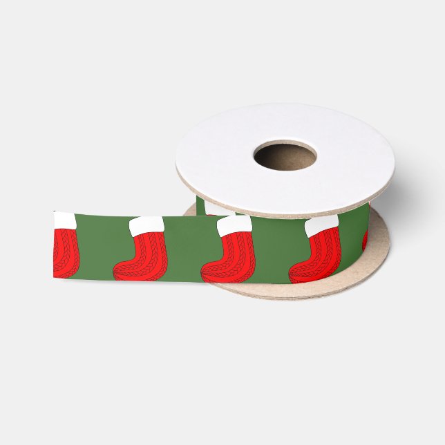 Weihnachts-Strumpf Satinband (Spule)