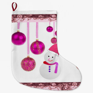 Weihnachts-Strumpf, Schneemann Großer Weihnachtsstrumpf