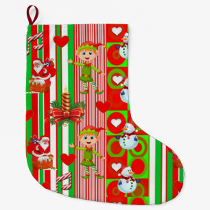 Weihnachts-Strumpf, Weihnachtself Großer Weihnachtsstrumpf