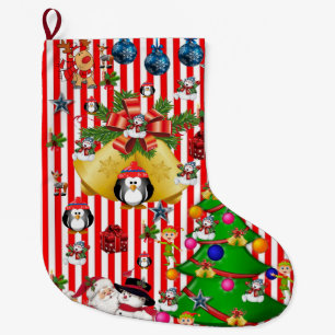 Weihnachts-Strumpf, Weihnachtspenguin Großer Weihnachtsstrumpf