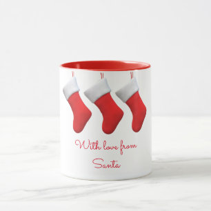 Weihnachts-Strumpf WIth Liebe von Santa Tasse