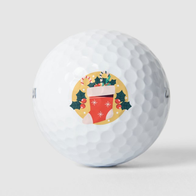 Weihnachts-Strumpf x Golfball (Vorderseite)