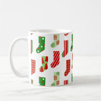 Weihnachts-Strümpfe Kaffeezubereitung Tasse