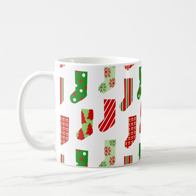 Weihnachts-Strümpfe Kaffeezubereitung Tasse (Links)