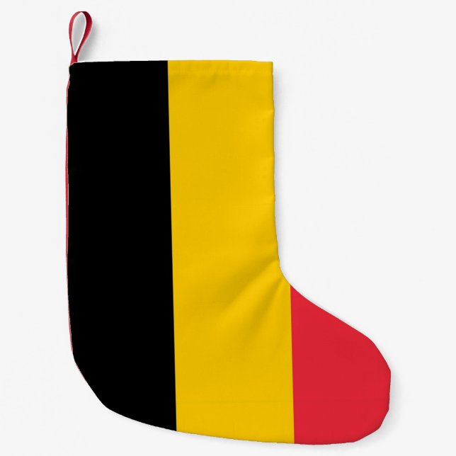 Weihnachts-Strümpfe mit der Flagge Belgiens Kleiner Weihnachtsstrumpf (Vorderseite)