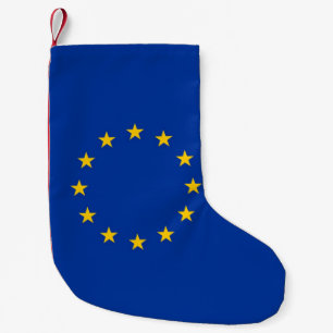 Weihnachts-Strümpfe mit der Flagge Europas Kleiner Weihnachtsstrumpf