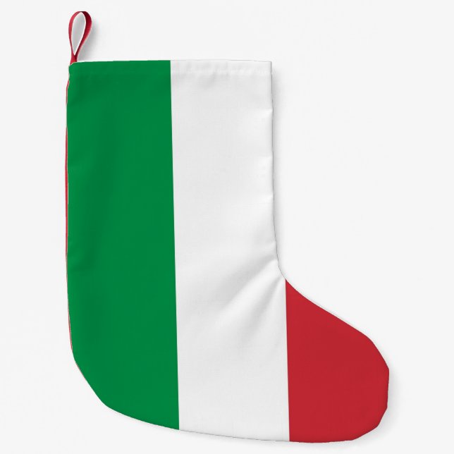 Weihnachts-Strümpfe mit der Flagge Italiens Kleiner Weihnachtsstrumpf (Vorderseite)