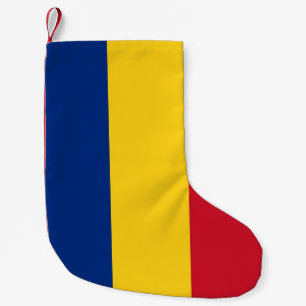 Weihnachts-Strümpfe mit der Flagge Rumäniens Kleiner Weihnachtsstrumpf