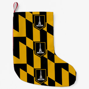 Weihnachts-Strümpfe mit der Flagge von Baltimore Kleiner Weihnachtsstrumpf