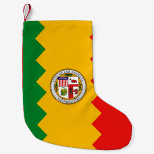Weihnachts-Strümpfe mit Flag Los Angeles, USA Kleiner Weihnachtsstrumpf