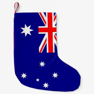 Weihnachts-Strümpfe unter der Flagge Australiens Kleiner Weihnachtsstrumpf