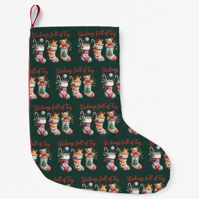 Weihnachts-Strümpfe voller Freude und Hochzeit Kleiner Weihnachtsstrumpf (Vorderseite)
