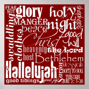 Weihnachts-Subway-Art Poster