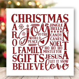 Weihnachts-Subway-Art | Spaß Feiertagskarte