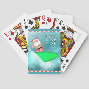 Weihnachts-Surfing-Urlaubsgeschenk Spielkarten