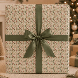 Weihnachts süßes Muster | Festliche Geschenkpapier