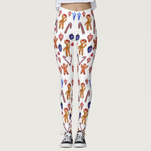 Weihnachts-Süßigkeiten - Benutzerdefinierte Hinter Leggings