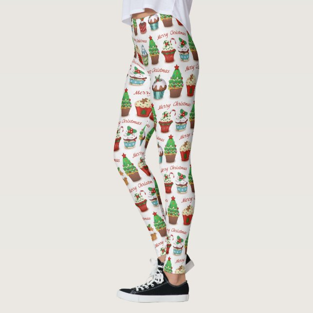 Weihnachts-Süßigkeiten Leggings (Links)