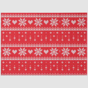 Weihnachts-Sweater Hört Schneeflocken Weihnachten Seidenpapier