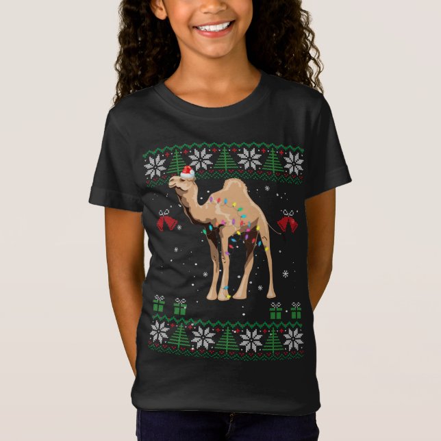 Weihnachts-Sweater Trees Lichter Ornament kam T-Shirt (Vorderseite)