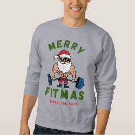 Weihnachts-Sweatshirt, Fitnessstudio, Sweater Sweatshirt