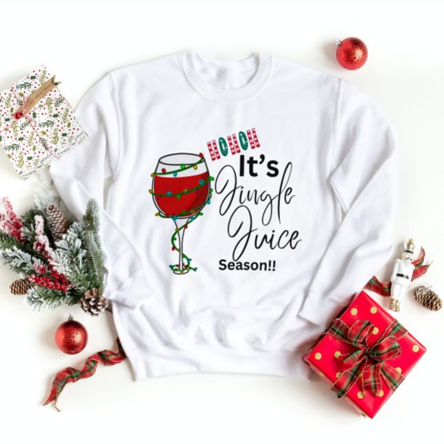 Weihnachts-Sweatshirt - Ho Ho Ho It's Jingle Juice Sweatshirt (Von Creator hochgeladen)