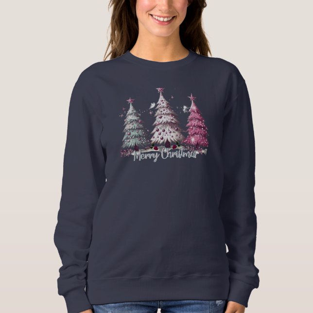Weihnachts-Sweatshirt, verzauberte Weihnachten Sweatshirt (Vorderseite)