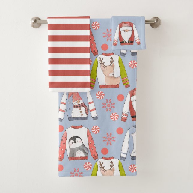 Weihnachts-Sweattuch Badhandtuch Set (Insitu)