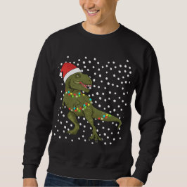 Weihnachts-T-Rex-Dinosaurier Weihnachtswitscher Sweatshirt